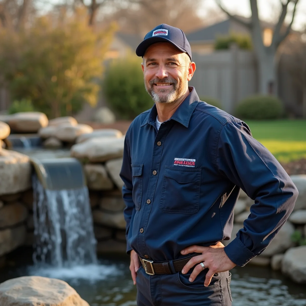 Matt, owner of Artisan Water Group, working on a residential plumbing job in Lake in the Hills