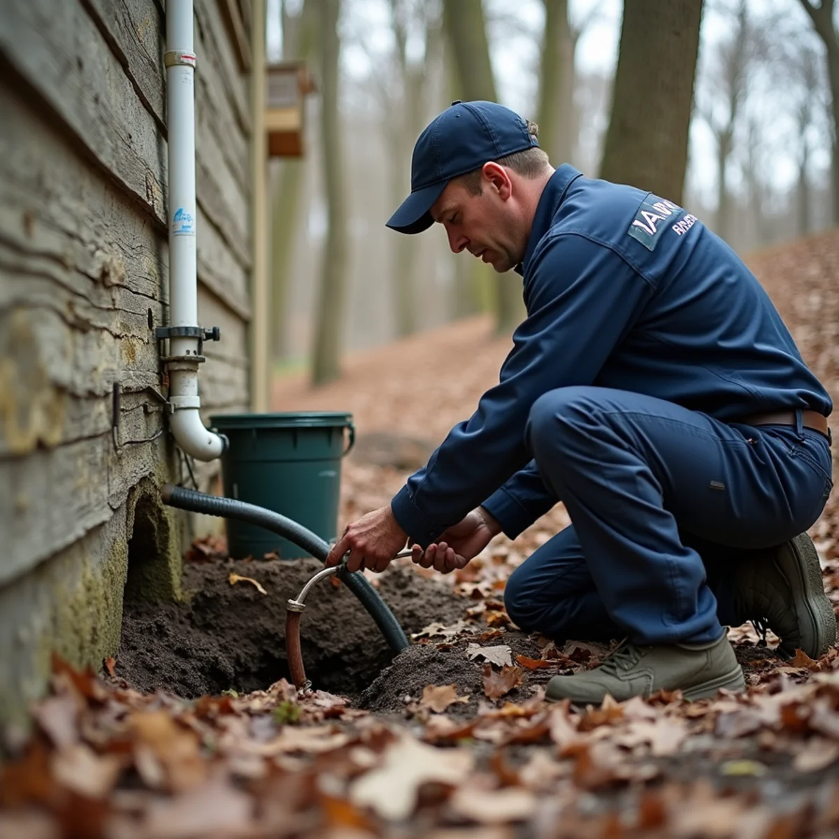Drain Cleaning & Unclogging being carried out at a home in Algonquin, IL