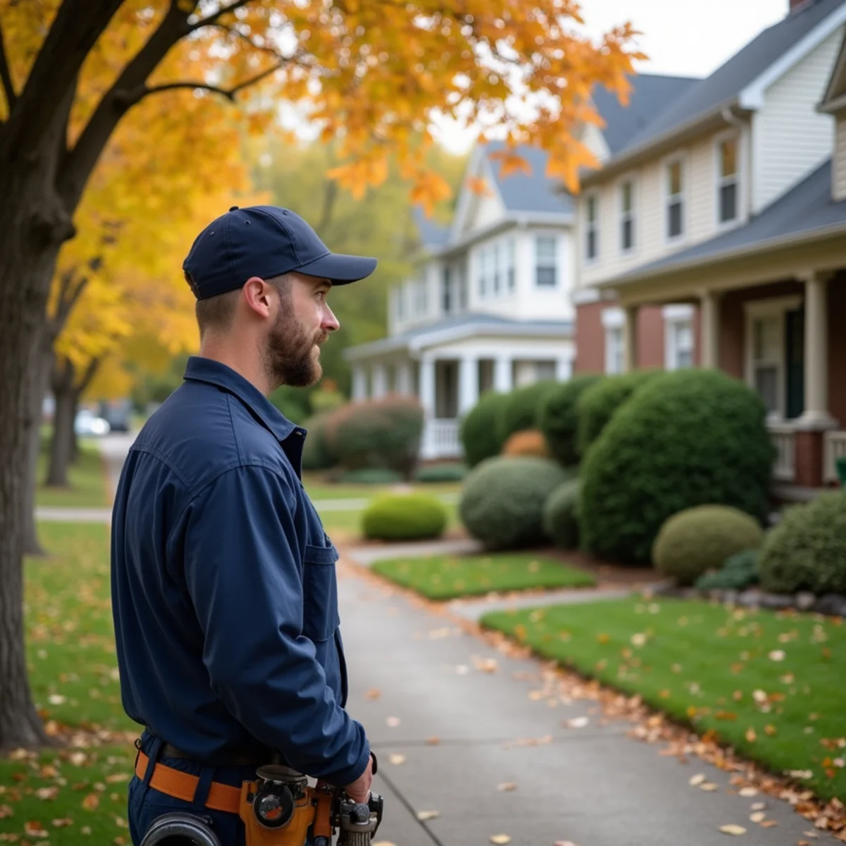 Plumber servicing an established home in Barrington, Illinois