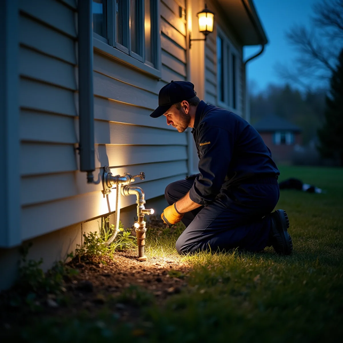 24/7 Emergency Plumbing being carried out at a home in Carpentersville, IL