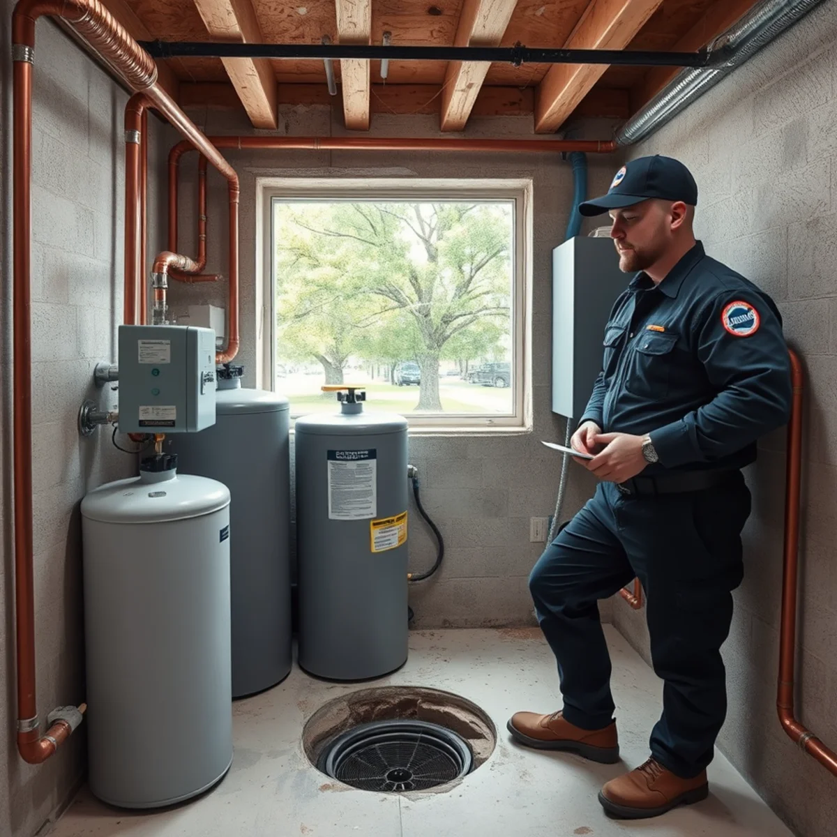 Water Softener Installation & Repair being carried out at a home in Crystal Lake, IL