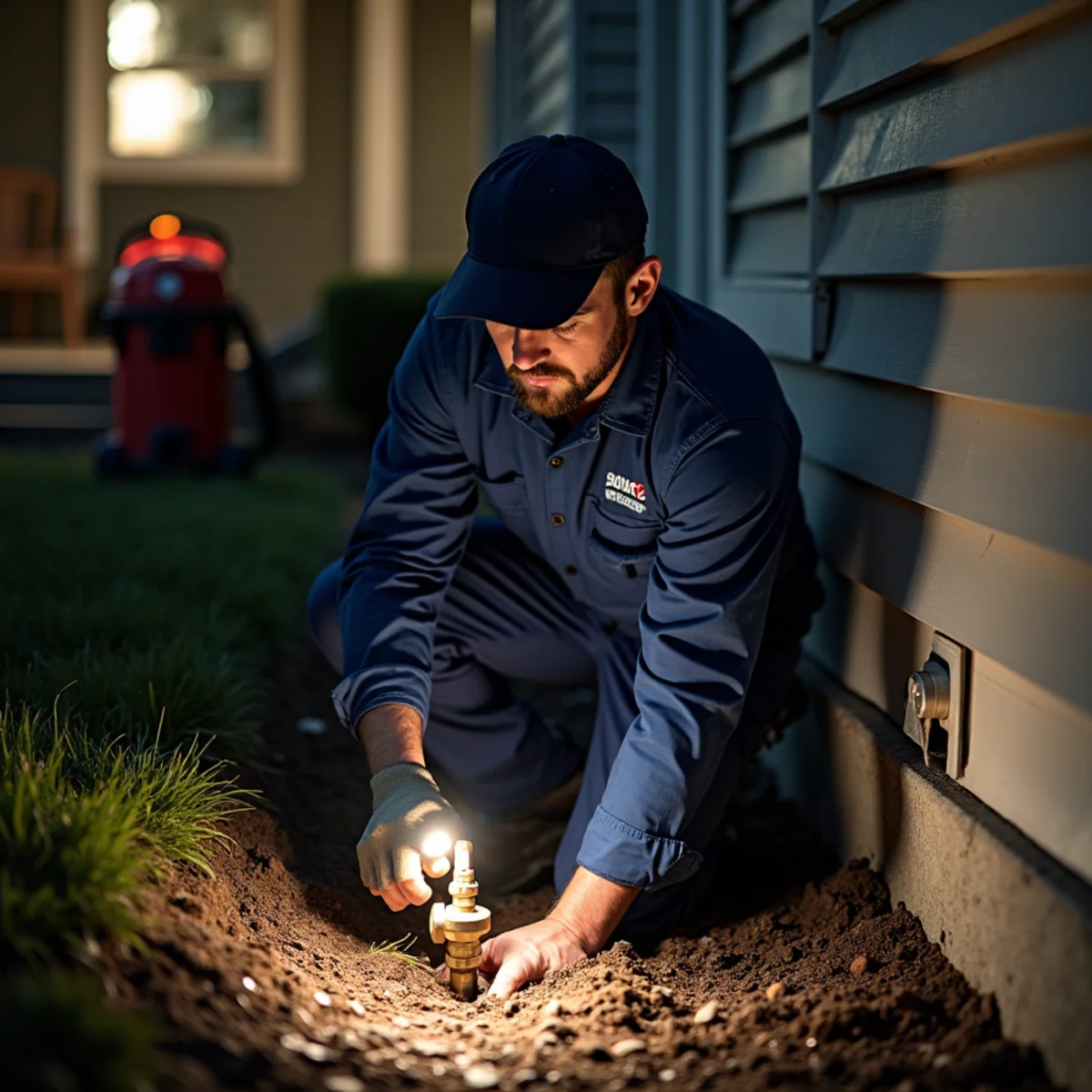 24/7 Emergency Plumbing being carried out at a home in Elgin, IL