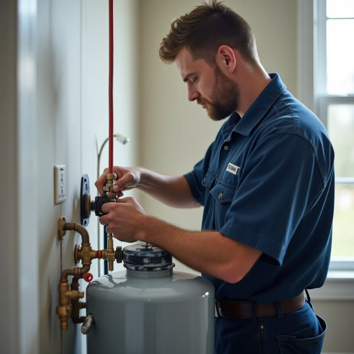 Water Softener Installation & Repair being carried out at a home in Huntley, IL