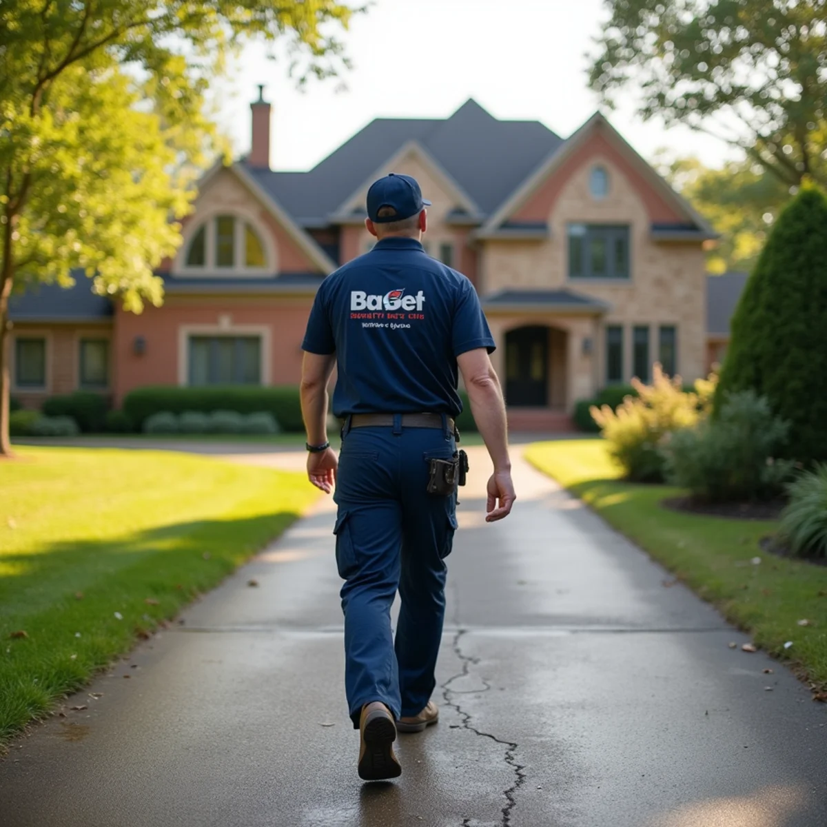 Plumbing service at a large custom home in Lakewood, Illinois