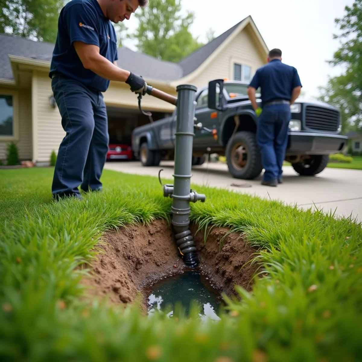 Cured-in-place pipe liner being prepared for a trenchless sewer repair in Lake in the Hills